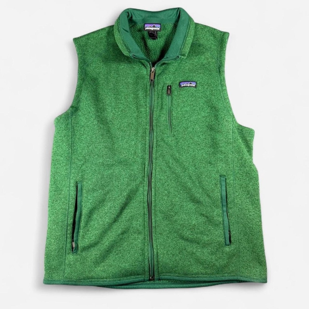 Patagonia Green Better Sweater Fleece Zip Vest Size L Outdoor Gorpcore